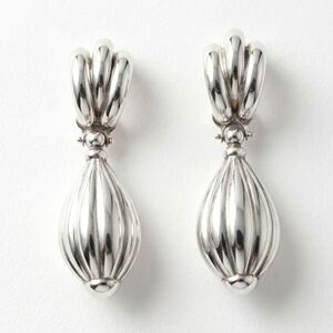 Vintage 925 Sterling Silver Dangle Bell Earrings